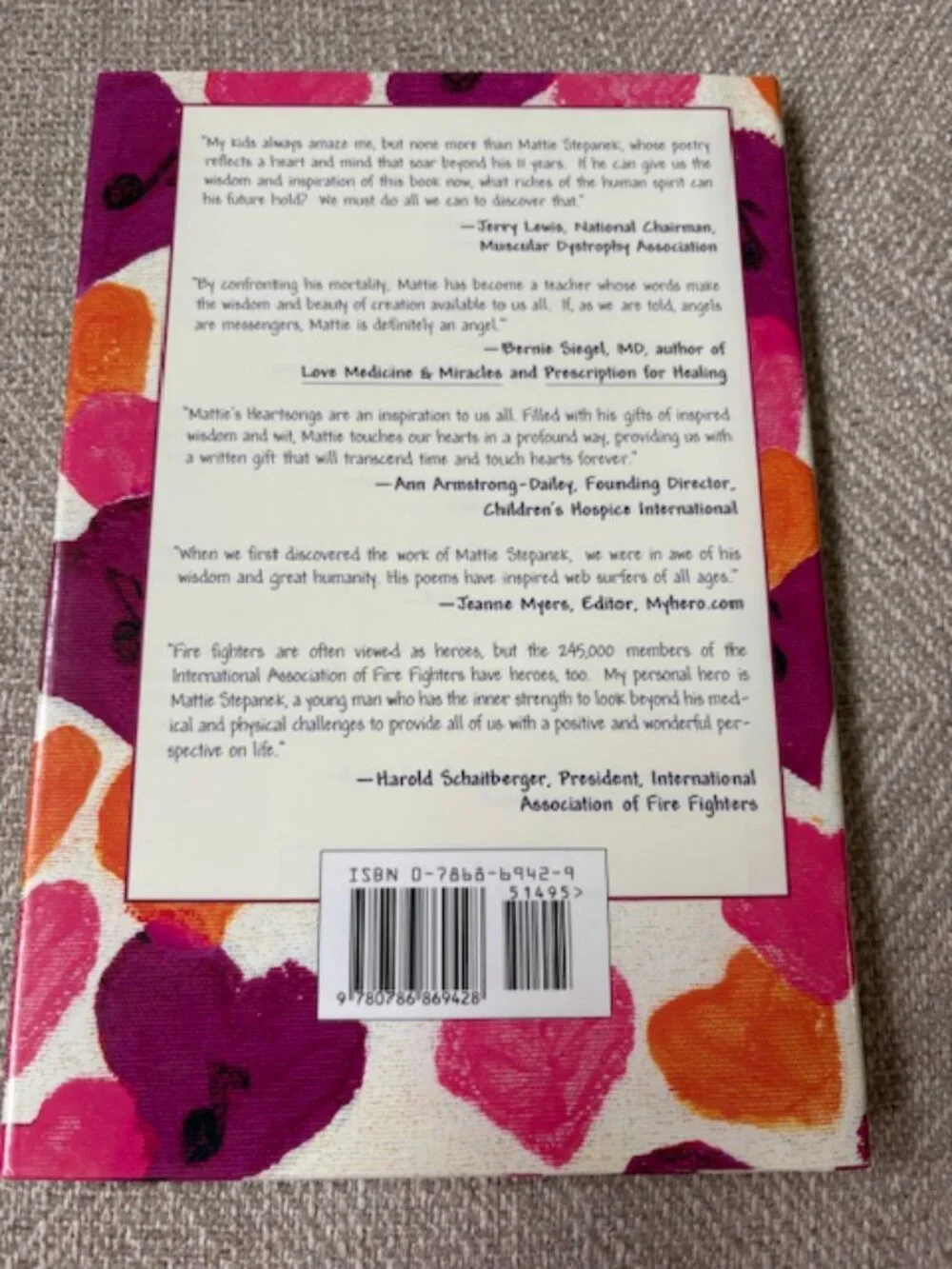 New Journey Through Heartsongs Book. By Mattie J.T. Stepanek